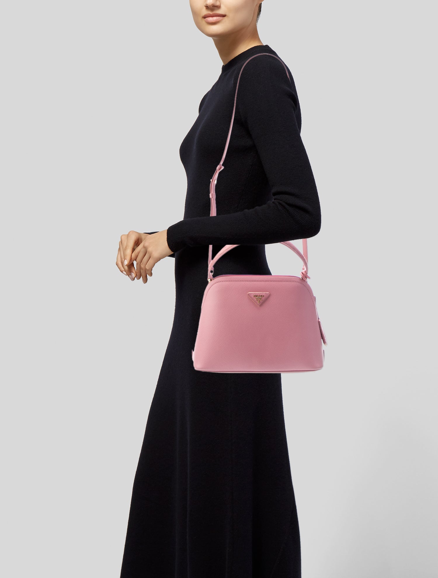 Prada Saffiano Cuir Leather Matinee