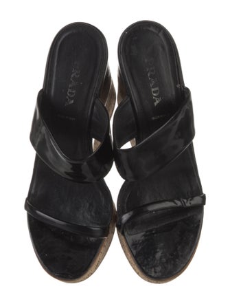 Prada Patent Leather Slides