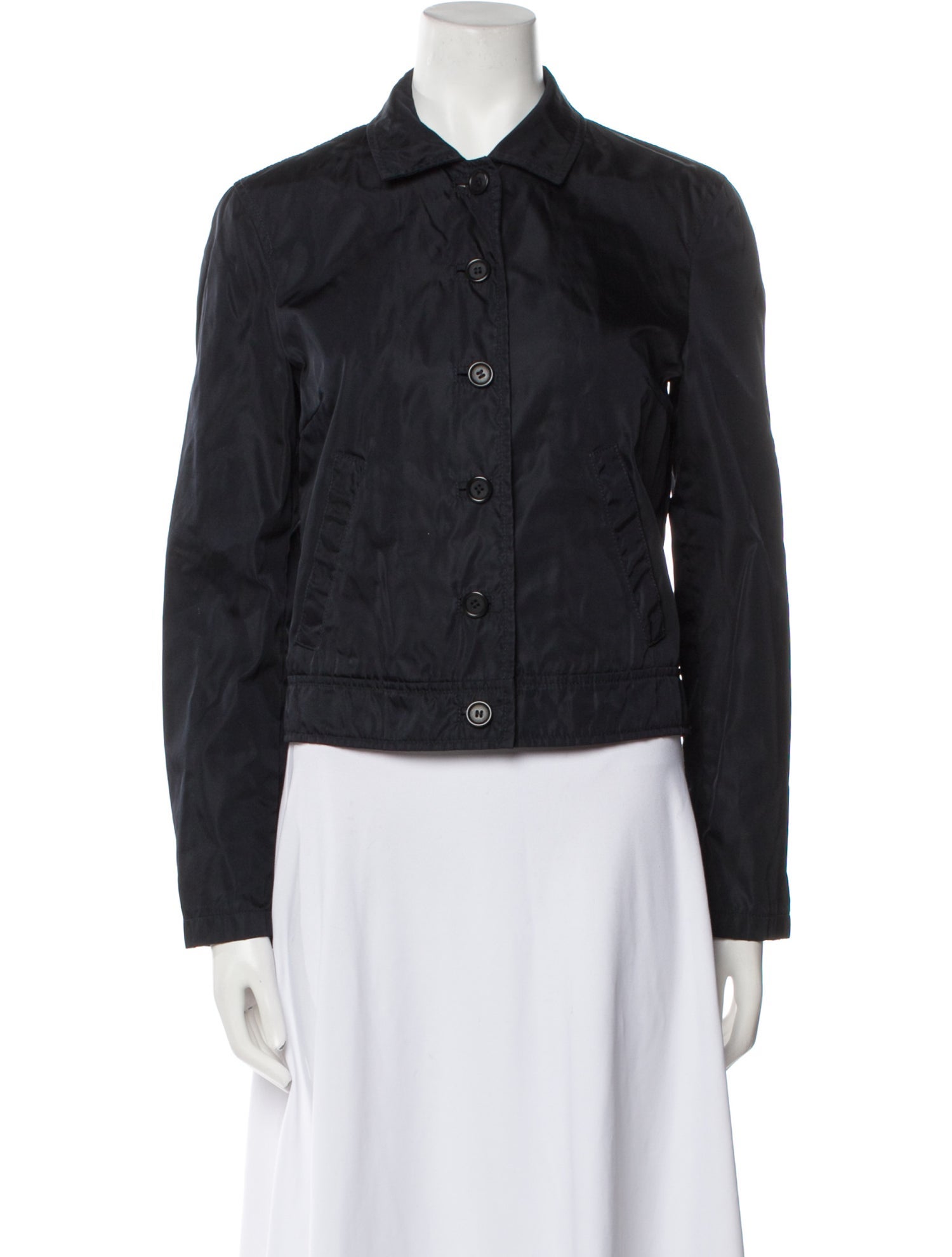 Prada Late 1990's - Early 2000's Nylon Denim Jacket