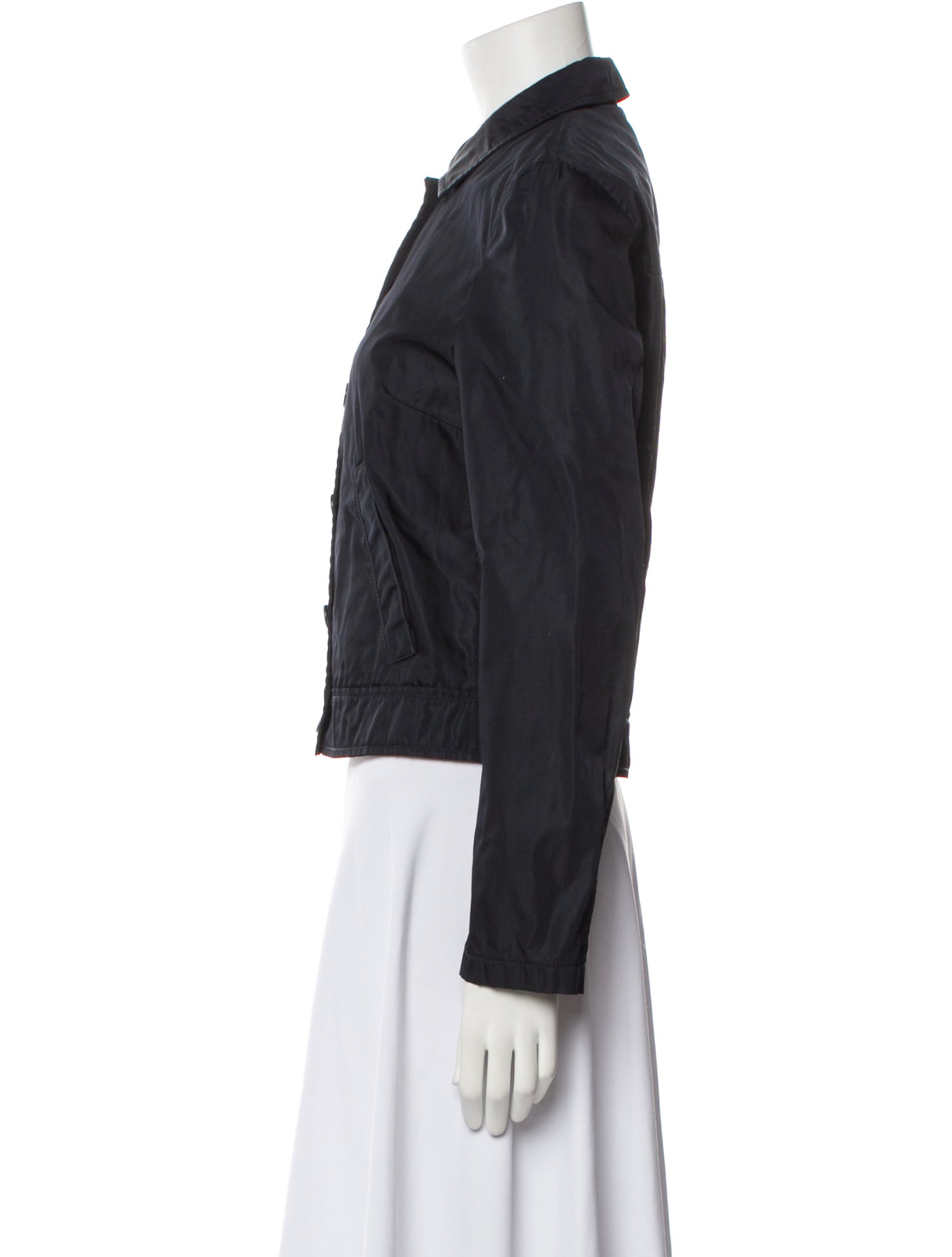 Prada Late 1990's - Early 2000's Nylon Denim Jacket