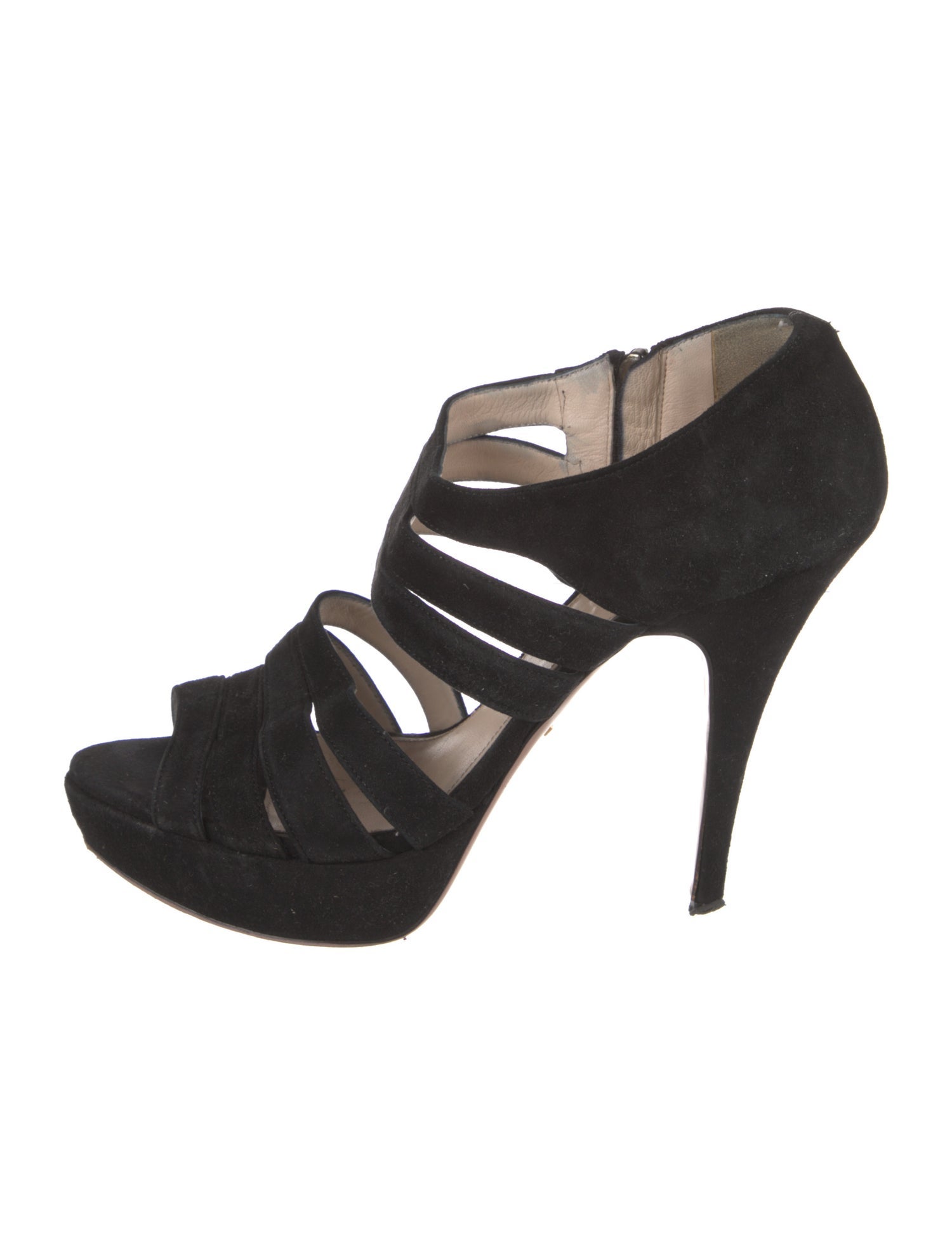 Prada Suede D'Orsay Pumps