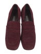 Prada Suede Crystal Embellishments Loafers