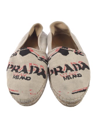 Prada Canvas Printed Espadrilles