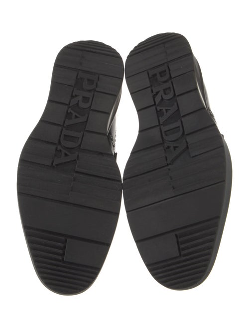 Prada Leather Lasercut Accents Monk Straps