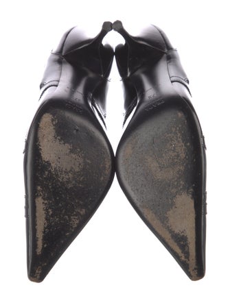 Prada Patent Leather Patterned Pumps