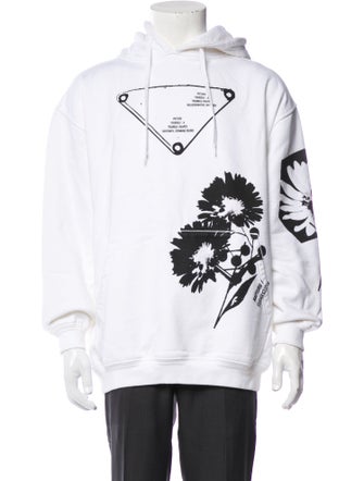 Prada 2021 Enameled Metal Triangle Hoodie