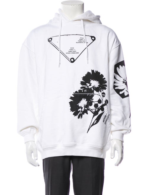 Prada 2021 Enameled Metal Triangle Hoodie