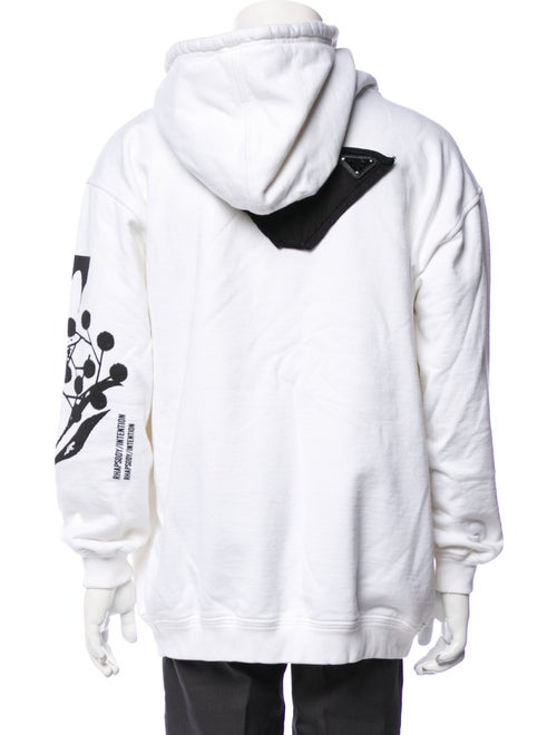 Prada 2021 Enameled Metal Triangle Hoodie