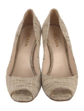 Prada Tweed Sandals