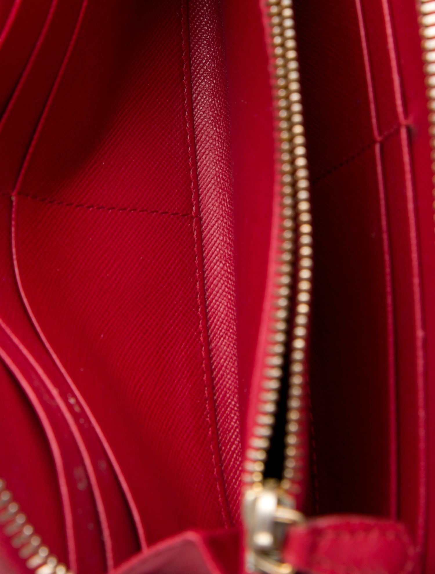 Prada Saffiano Metal Leather Continental Wallet