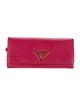 Prada Saffiano Triangle Leather Continental Wallet