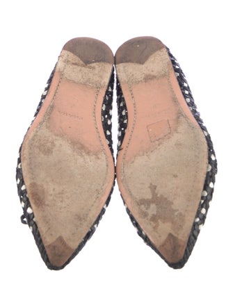 Prada Leather Patterned Flats