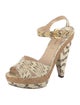 Prada Snakeskin Animal Print Slingback Pumps