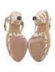 Prada Snakeskin Animal Print Slingback Pumps