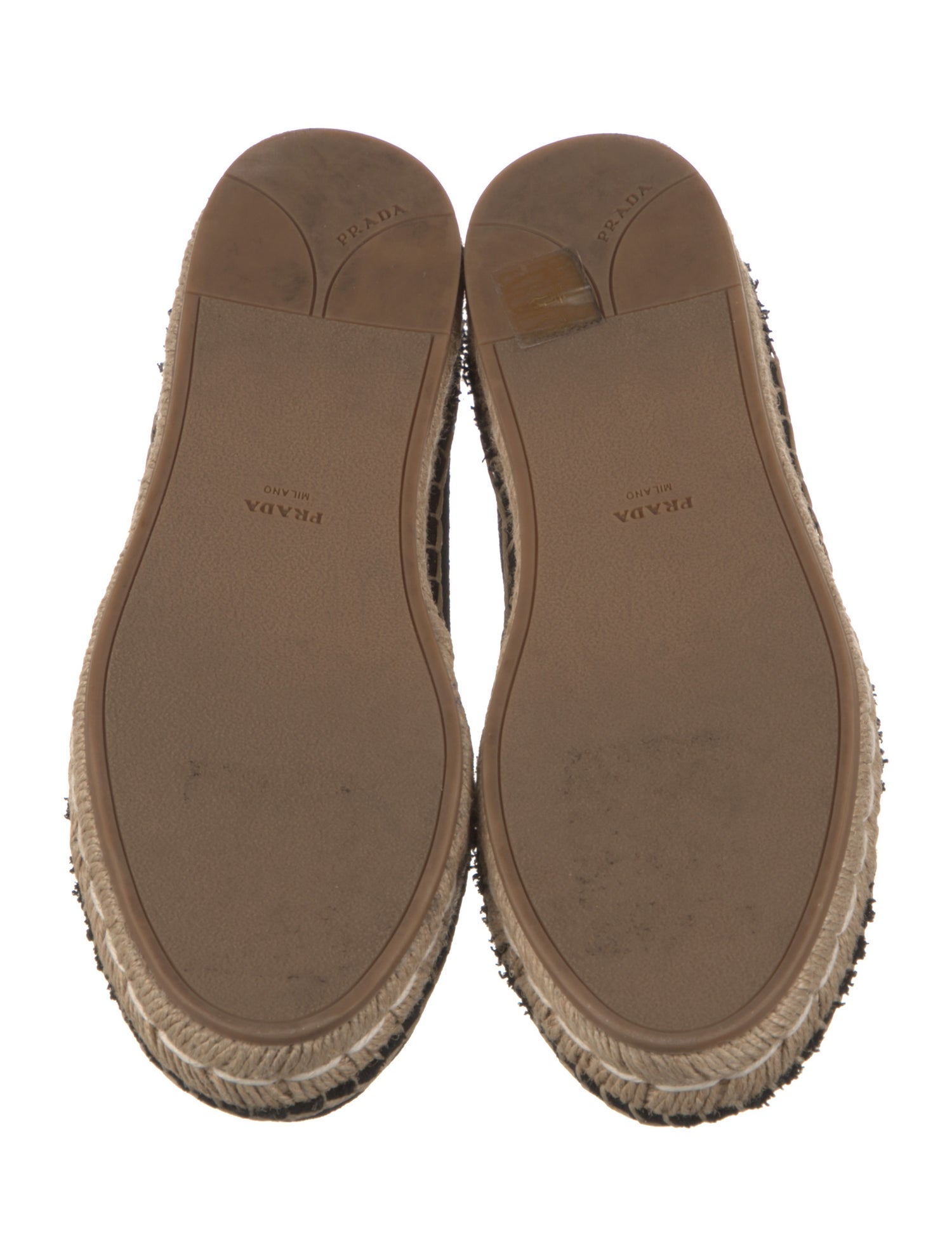 Prada Whipstitch Trim Espadrilles