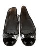 Prada Leather Colorblock Pattern Ballet Flats