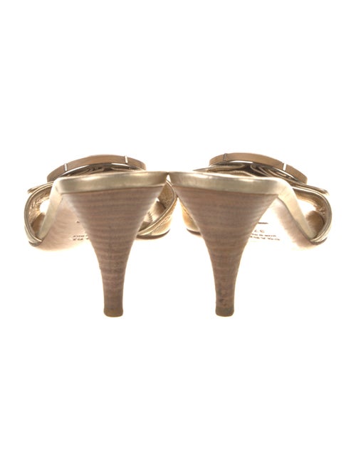 Prada Leather Studded Accents Slides