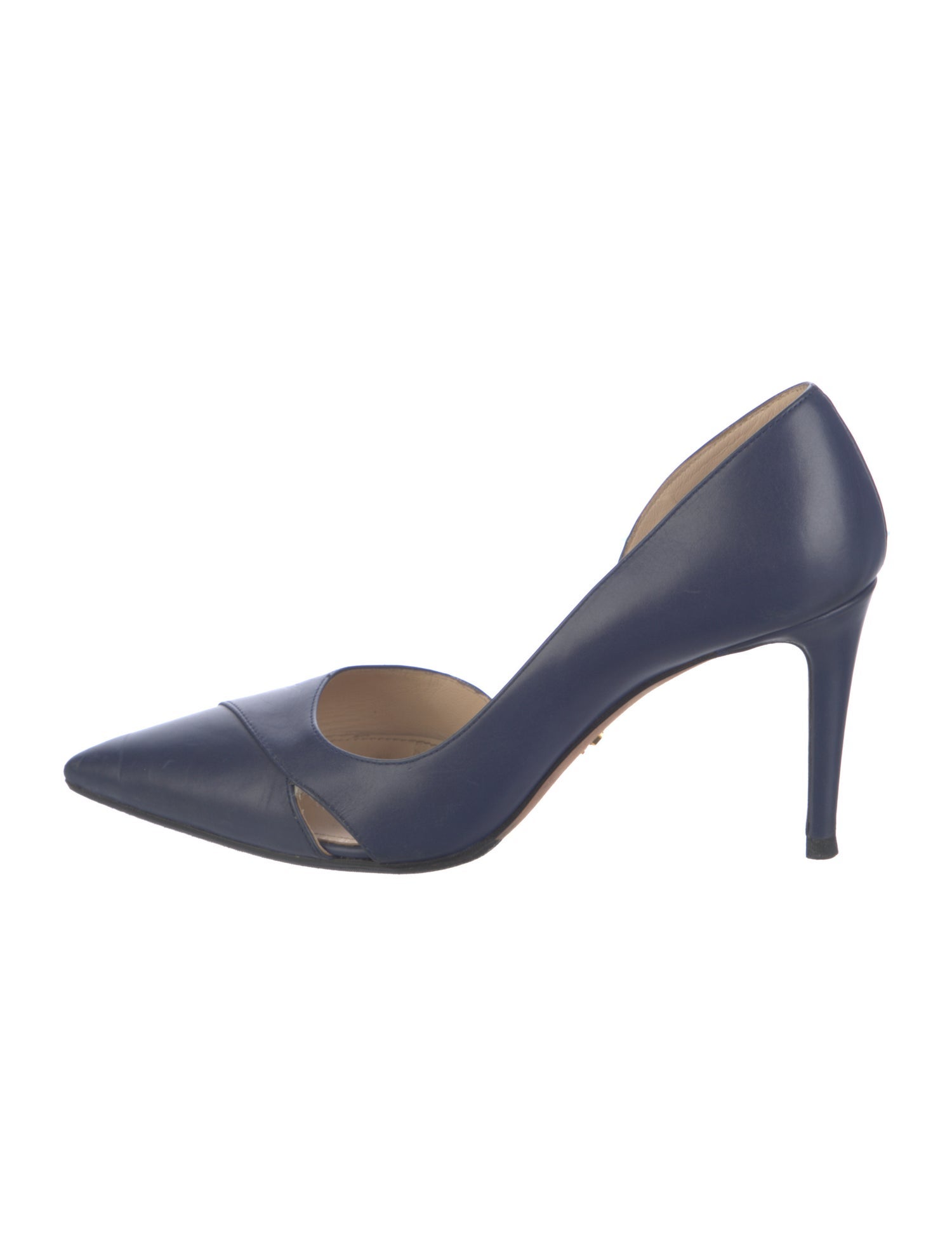 Prada Leather D'Orsay Pumps