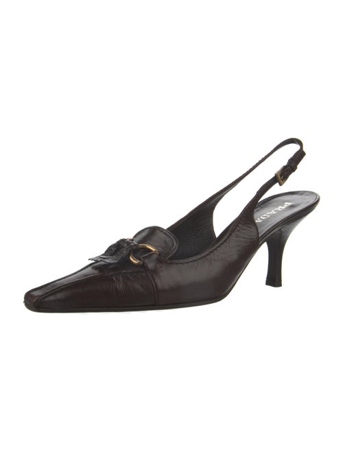 Prada Leather Slingback Pumps