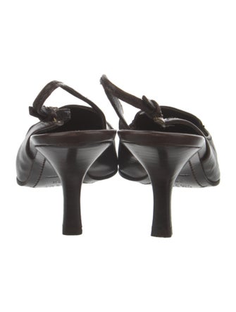 Prada Leather Slingback Pumps