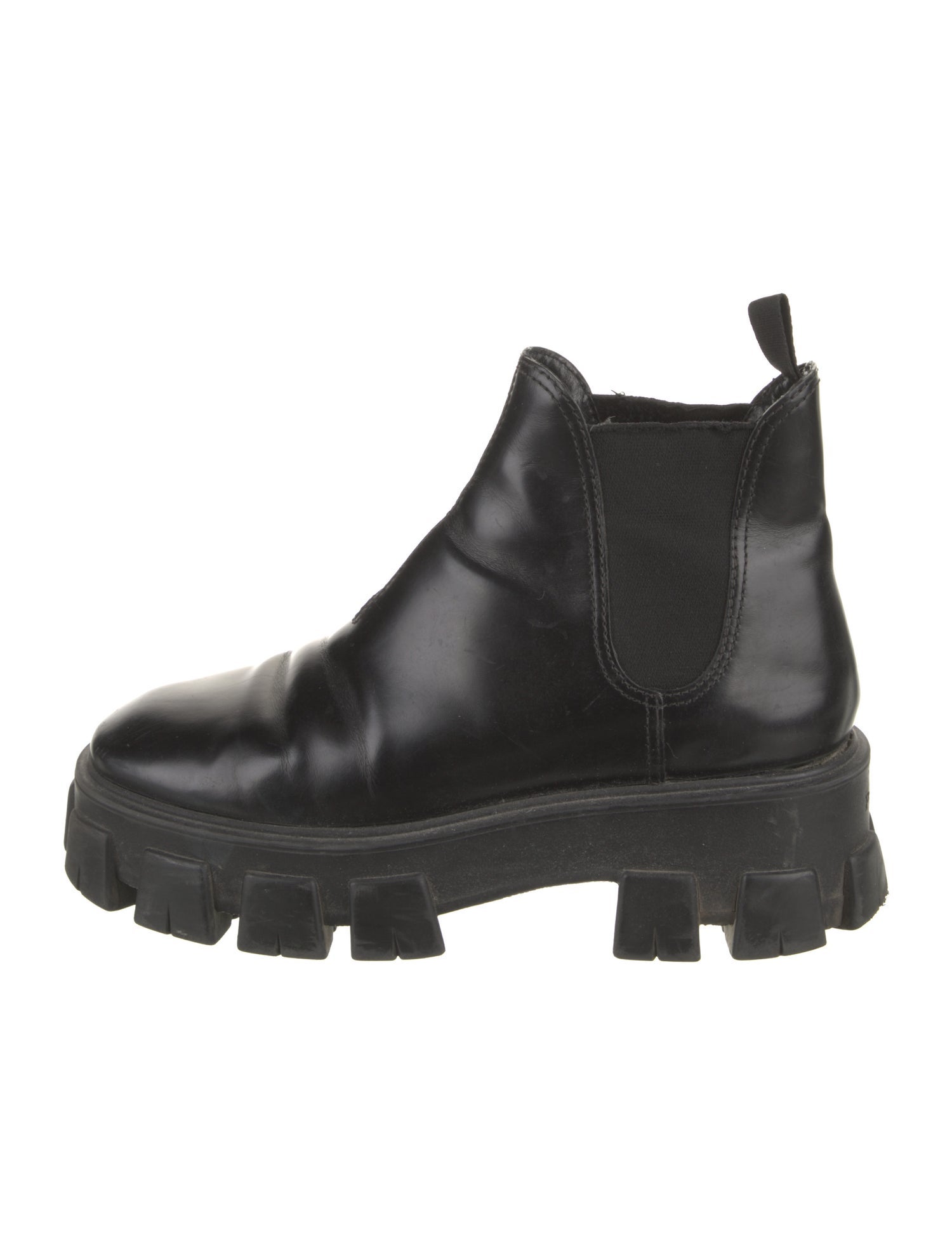 Prada Leather Chelsea Boots