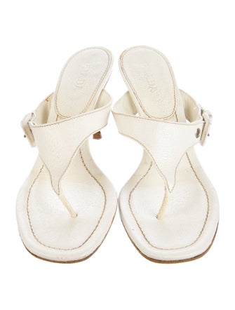 Prada Leather Slides