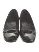 Prada Patent Leather Bow Accents Pumps