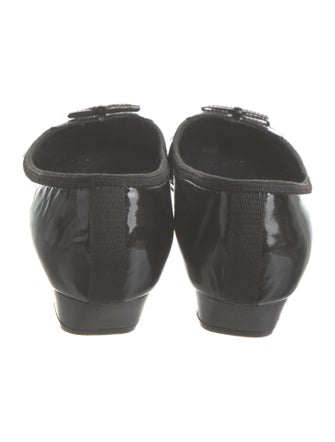 Prada Patent Leather Bow Accents Pumps