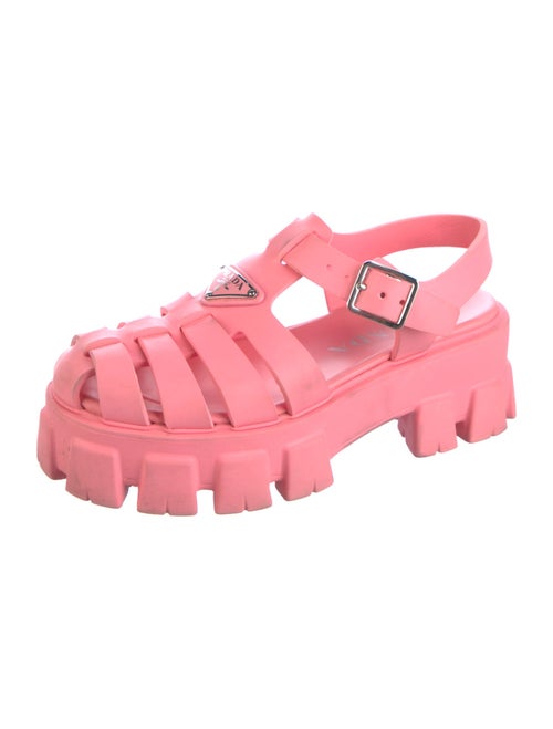 Prada Rubber Slingback Flats