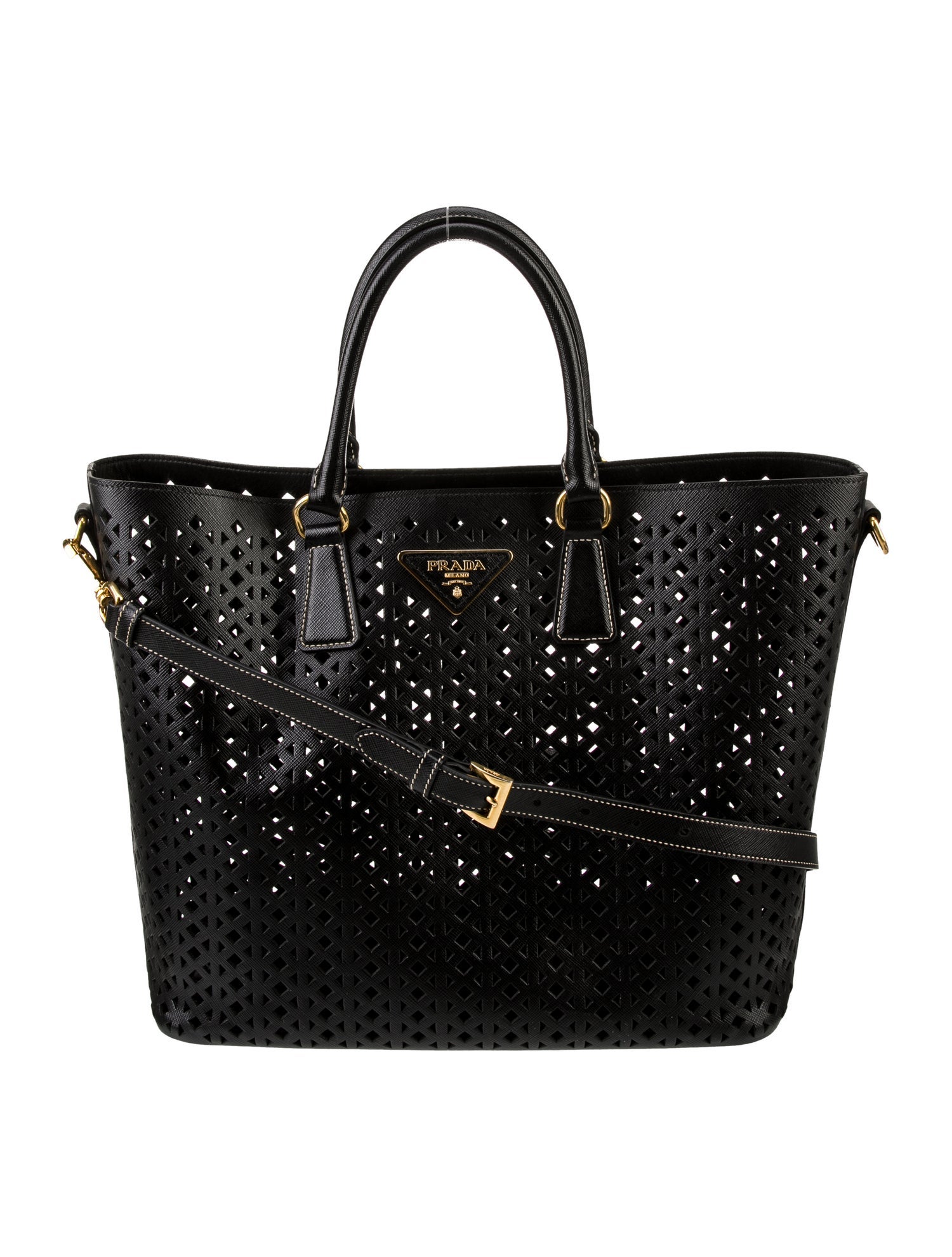 Prada Saffiano Leather Saffiano Fori