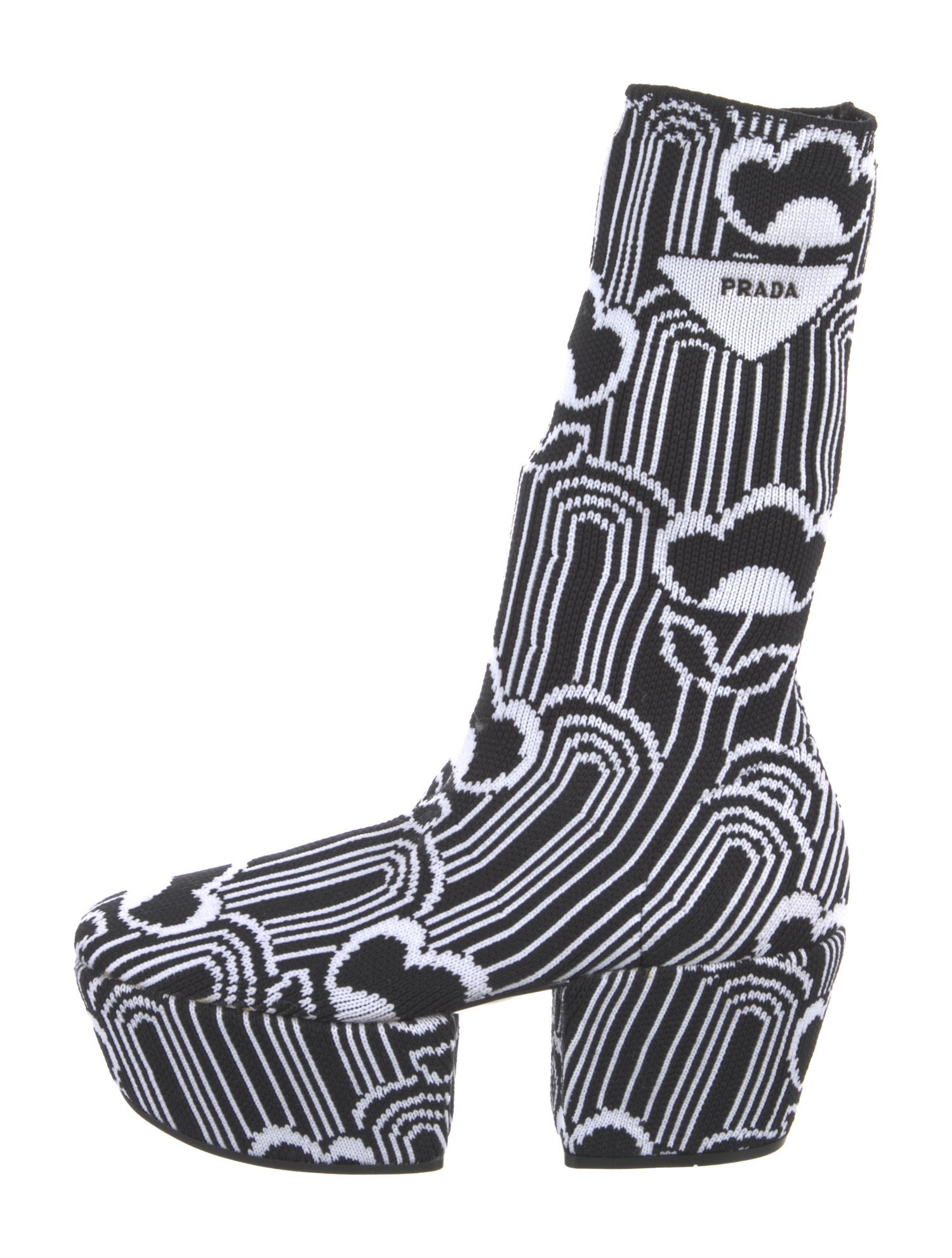 Prada Printed Sock Boots