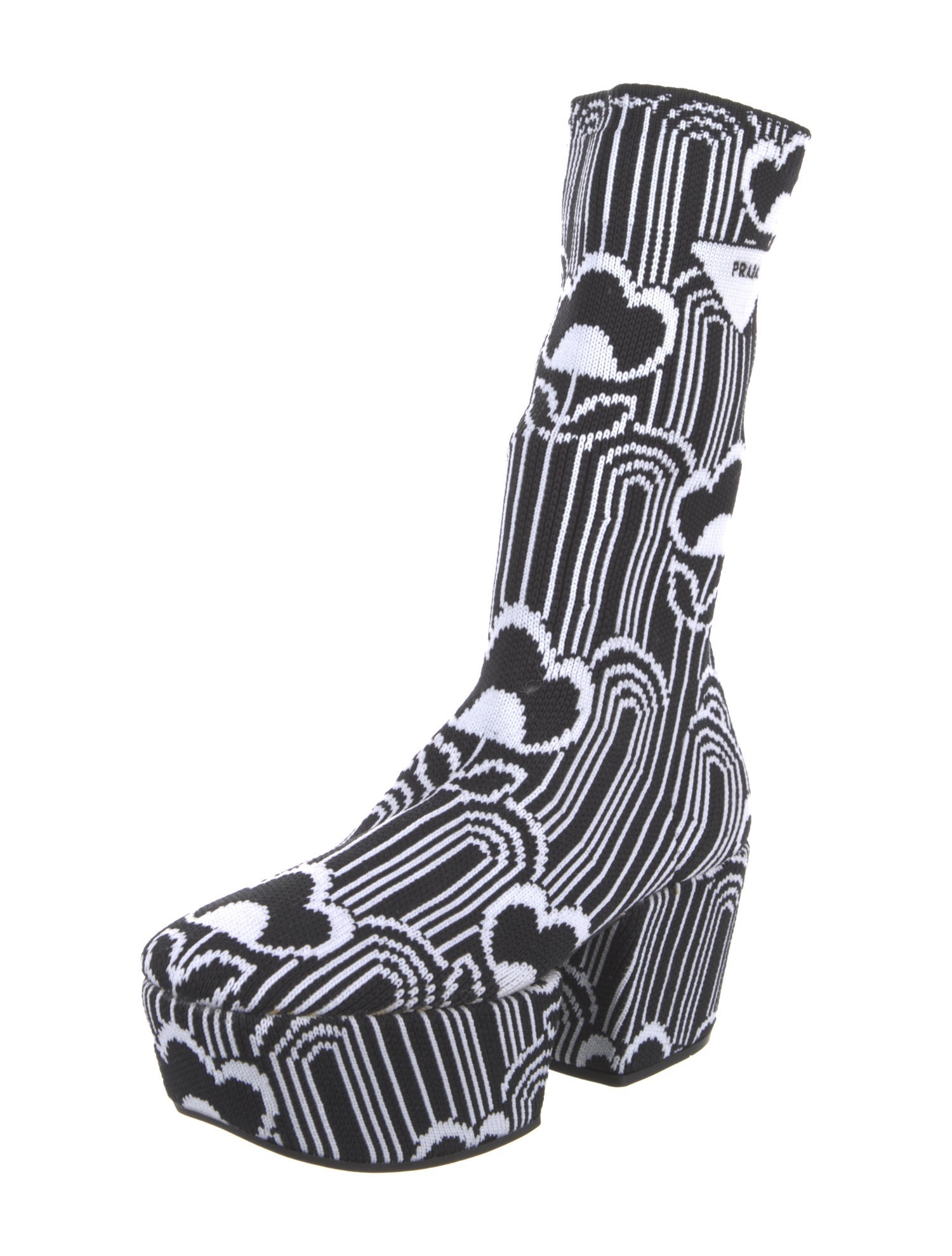 Prada Printed Sock Boots