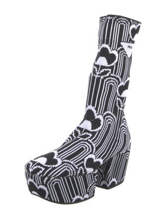 Prada Printed Sock Boots