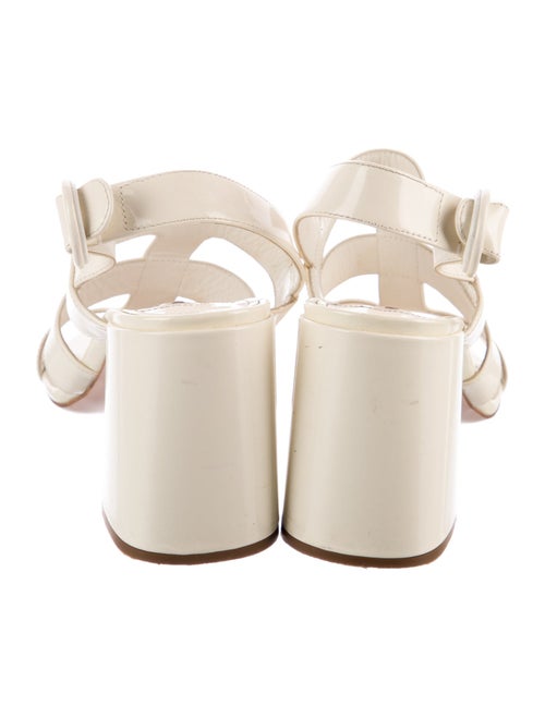 Prada Patent Leather Slingback Sandals