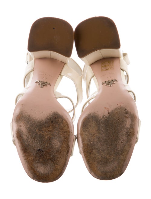 Prada Patent Leather Slingback Sandals