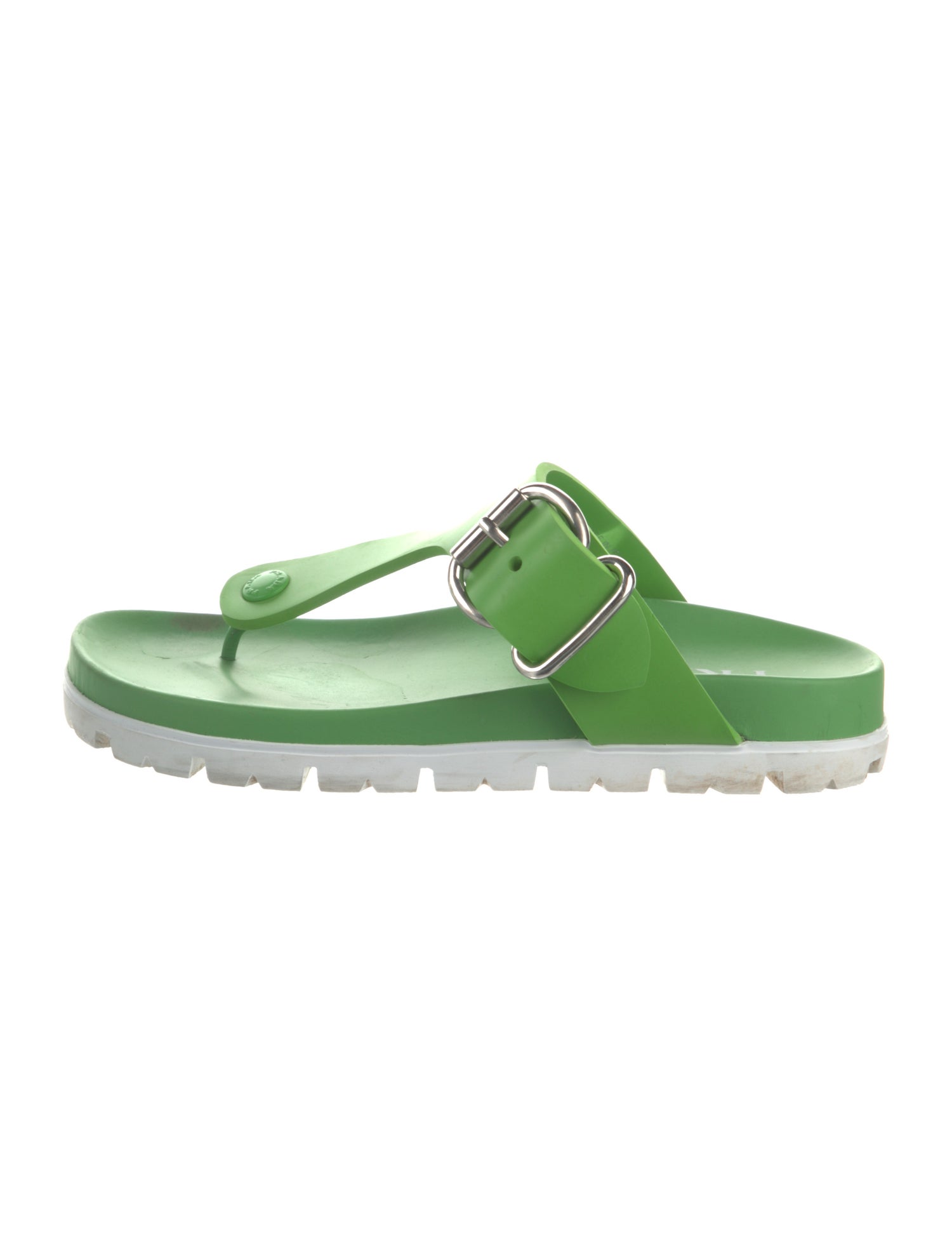 Prada Rubber Flip Flops