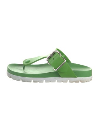 Prada Rubber Flip Flops
