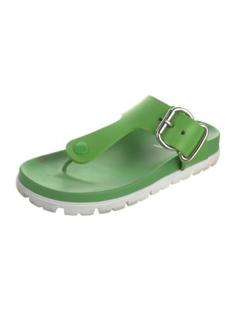 Prada Rubber Flip Flops