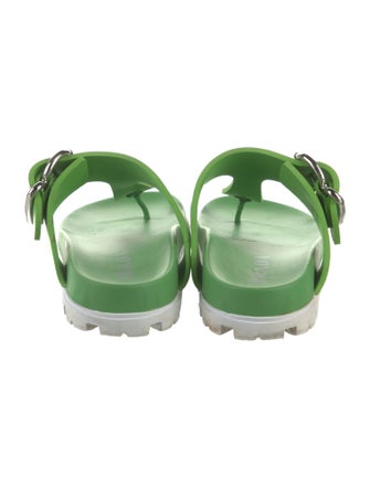 Prada Rubber Flip Flops