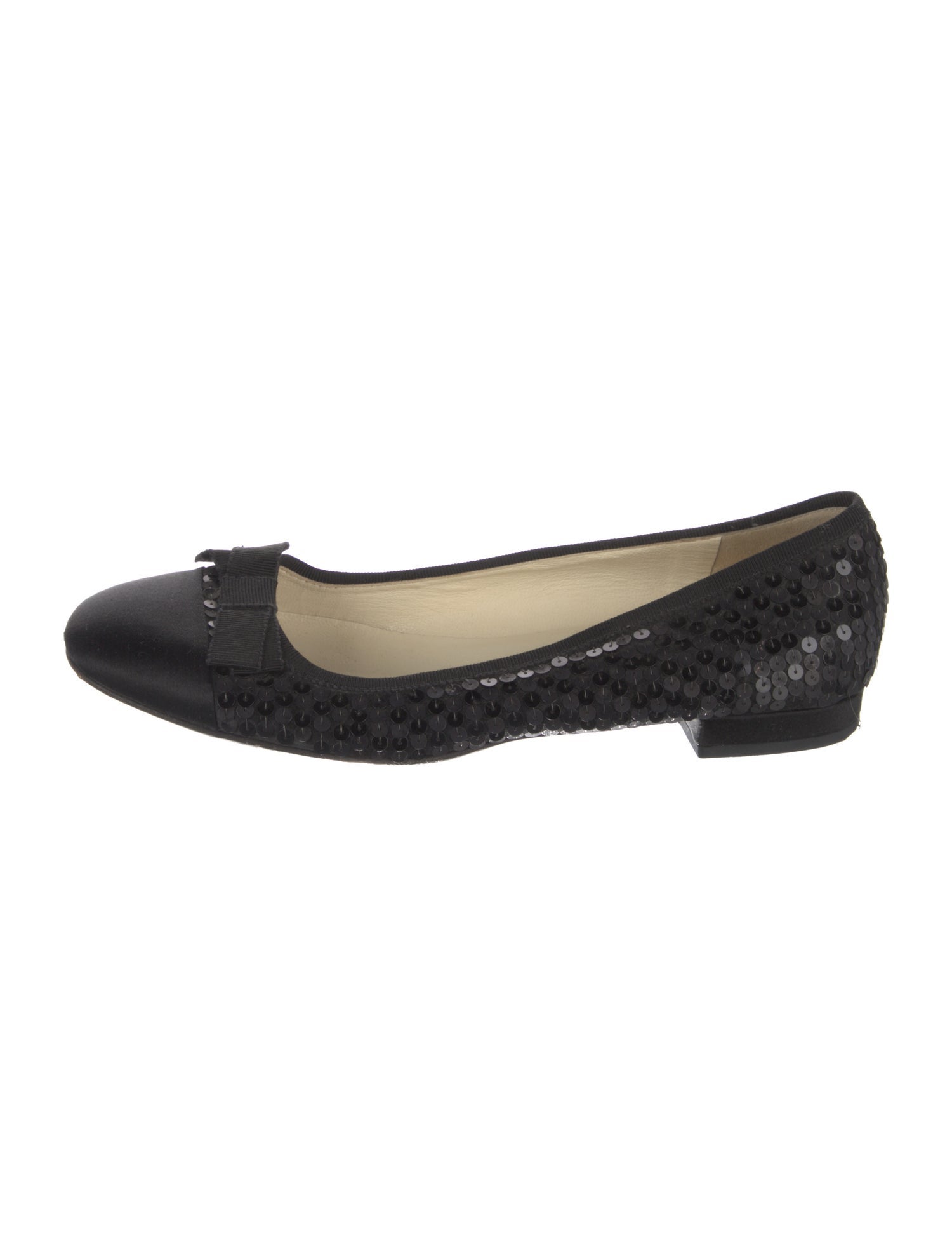 Prada Bow Accents Ballet Flats