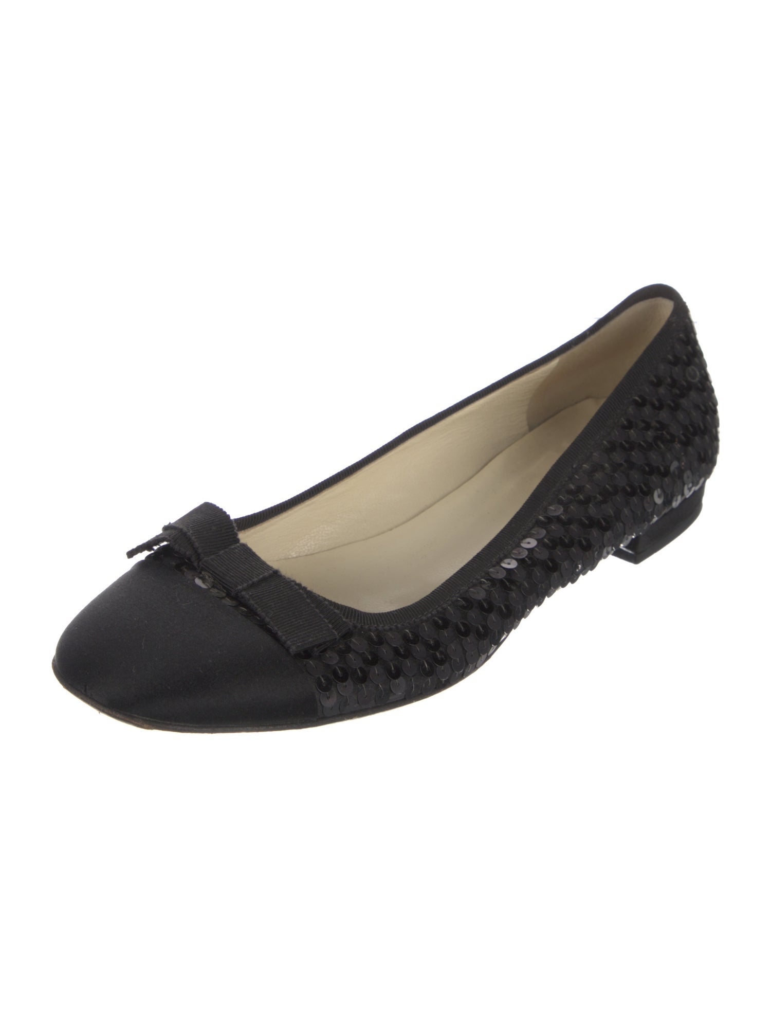 Prada Bow Accents Ballet Flats