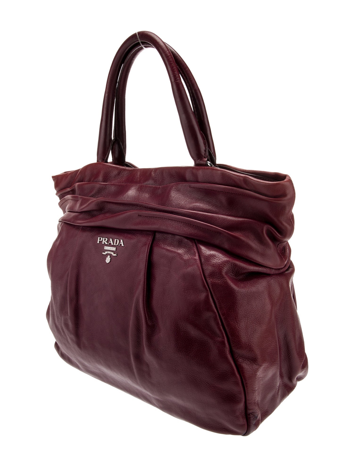 Prada Leather Top Handle Bag