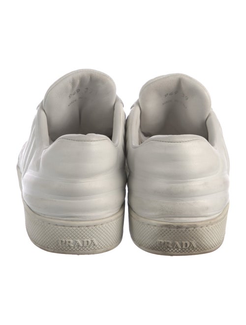 Prada Quilted Pattern Leather Sneakers