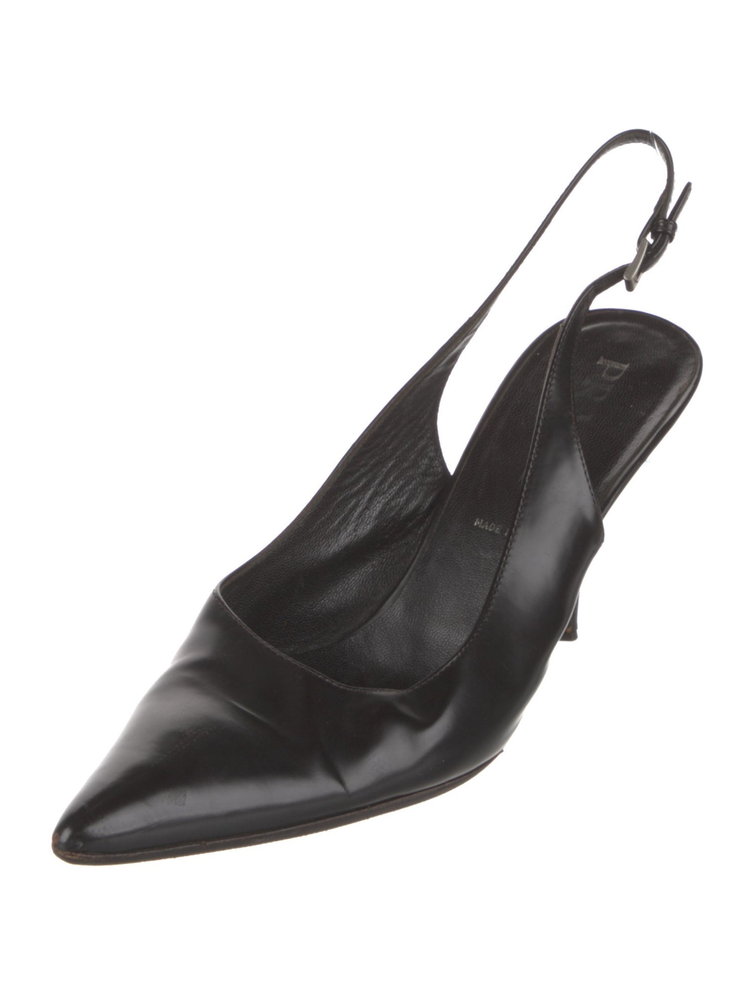 Prada Leather Slingback Pumps