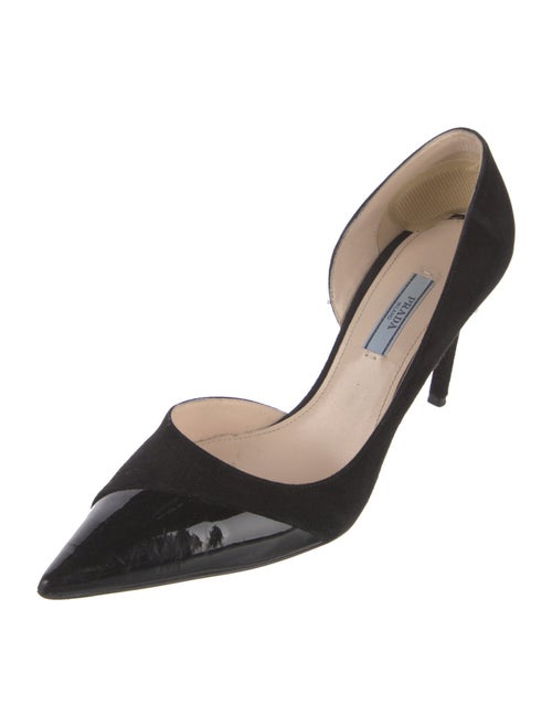 Prada Suede D'Orsay Pumps