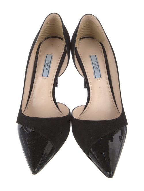 Prada Suede D'Orsay Pumps