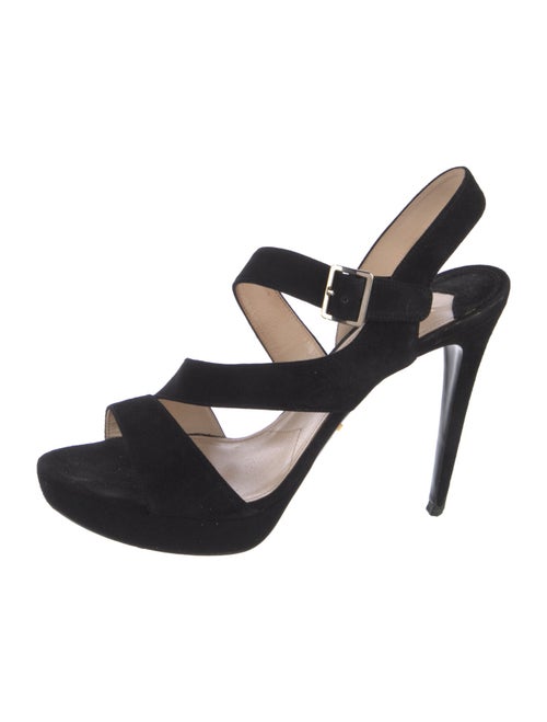 Prada Suede Slingback Sandals