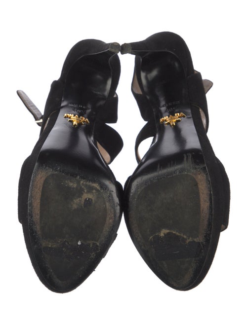 Prada Suede Slingback Sandals