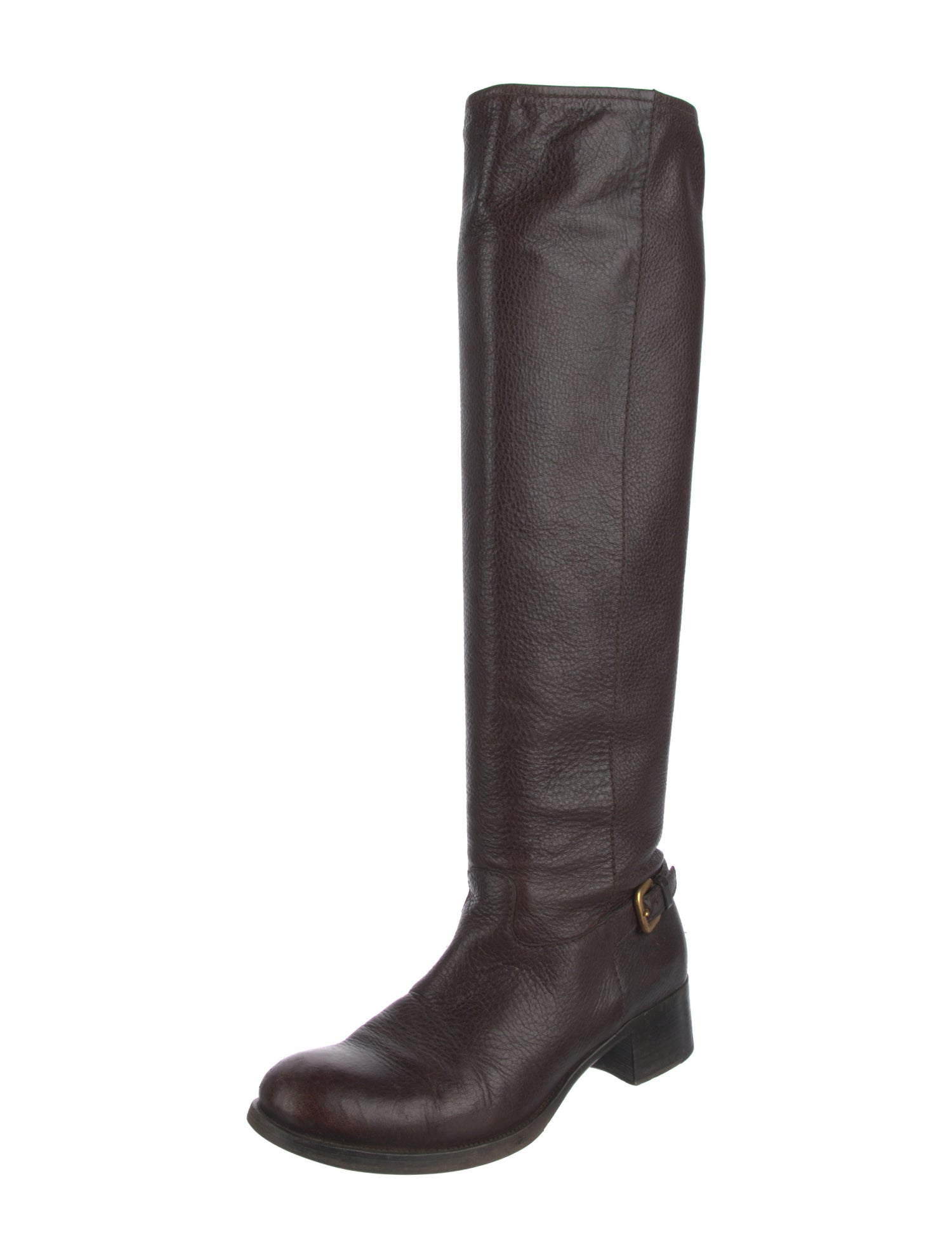 Prada Leather Riding Boots