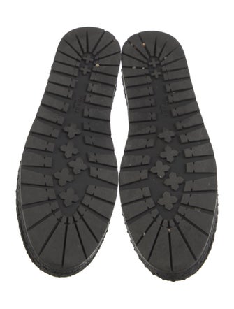 Prada Signature Logo Leather Espadrilles